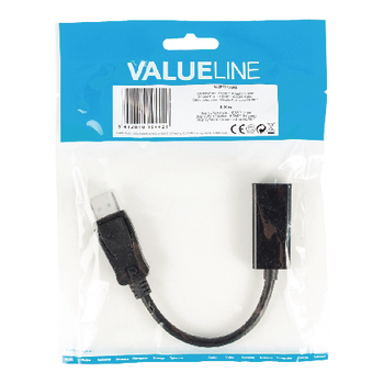 VLCP37150B02 Displayport kabel displayport male - hdmi female 0.20 m zwart Verpakking foto